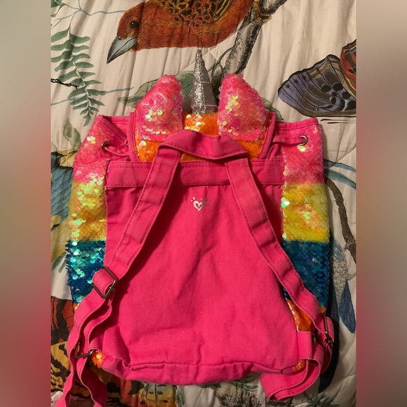 Justice sequin unicorn backpack - Picture 4 of 6